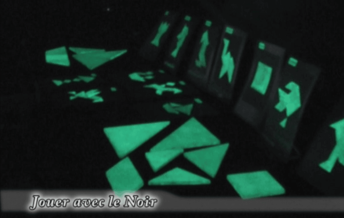 Animation Jouer avec le noir, les joueurs sont plongés dans une obscurité totale pour redécouvrir des jeux qu’ils pratiquent aisément en plein jour. Les joueurs perçoivent alors de nouvelles sensations sensorielles. Animations originale par la ludothèque mobile Tous en Jeu, Toulouse, Région Occitanie