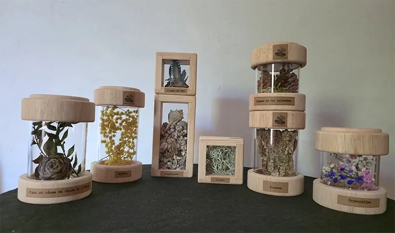 Toupie Tour japonaise visible à l'exposition-animation "Le Bal des Toupies" création originale de Tous en Jeu