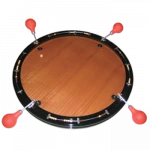 Billard Nicolas Grands jeux en bois de Tous en Jeu. Jeu affectionné par les habitués des cafés. Il est toujours fabriqué en France. Le billard Nicolas est un jeu en bois français inventé par Nicolas Redler en 1894 et s'appelait « Jouet du billard circulaire à soufflets ». Le billard Nicolas se présente sous la forme d'une piste circulaire, bordée d'une bande munie de quatre supports en forme de lyres, destinées à y placer le bec de quatre poires soufflantes en caoutchouc – soufflets – pouvant y pivoter librement. Un trou circulaire est pratiqué dans la piste, contre la bande, en regard de chaque lyre. Les accessoires – billes, lyres, becs et soufflets sont utilisés pour restaurer des billards Nicolas anciens. Dans les pays anglo-saxons, il est connu sous le nom de « puff billiard » ou celui de « pneumatic billiard »