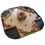 Grands jeux en bois de Tous en Jeu. Jeu destiné aux enfants, adultes, adolescents et personnes âgées. Vivacité, action, suspens et rebondissements sont garantis avec ce flipper à deux, trois ou quatre joueurs.