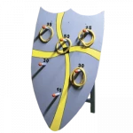 Le bouclier Grands jeux en bois de Tous en Jeu, Jeu du bouclier. Jeu de lancer et d'adresse.